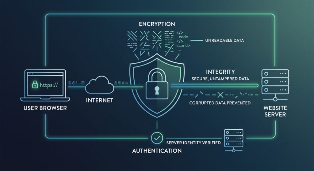 SSL process illustration